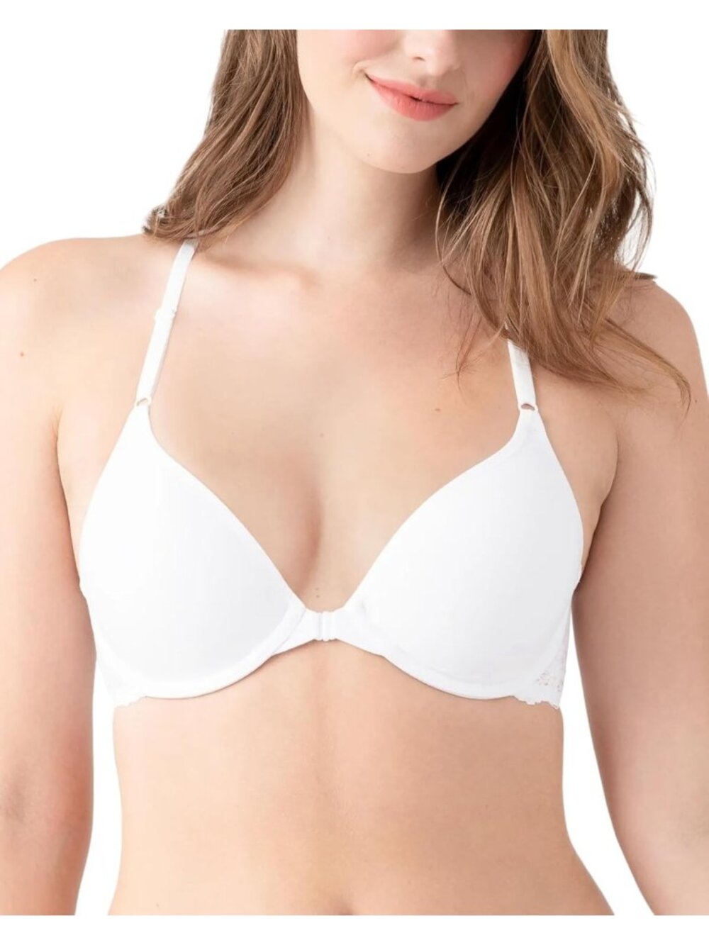 b.tempt'd by Wacoal Size 32D  Inspired Eyelet Front Close T-Shirt Bra NEW
